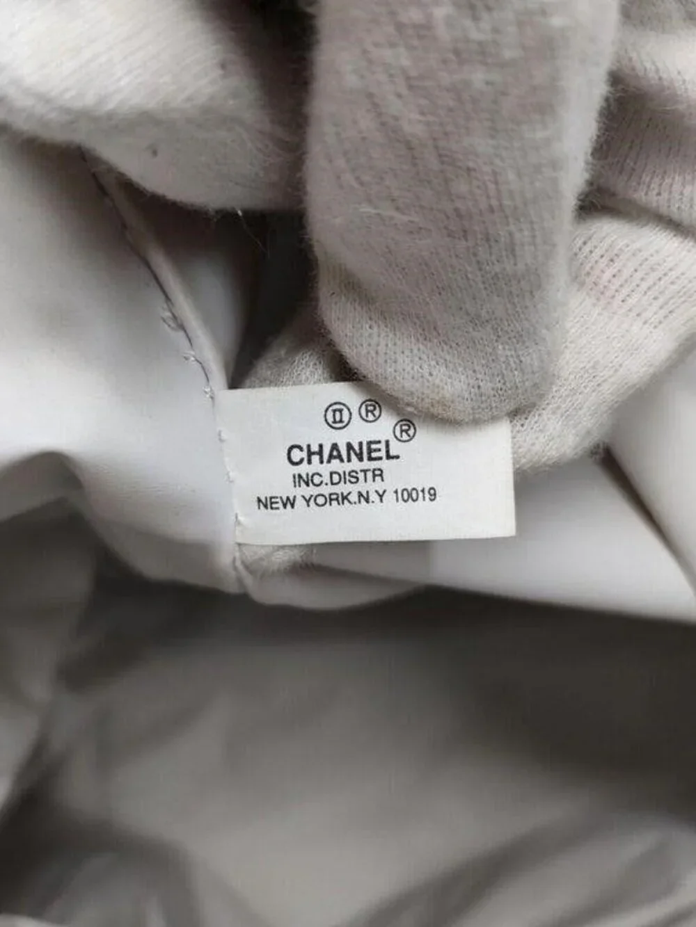 CHANEL Black Canvas Shoulder Bag